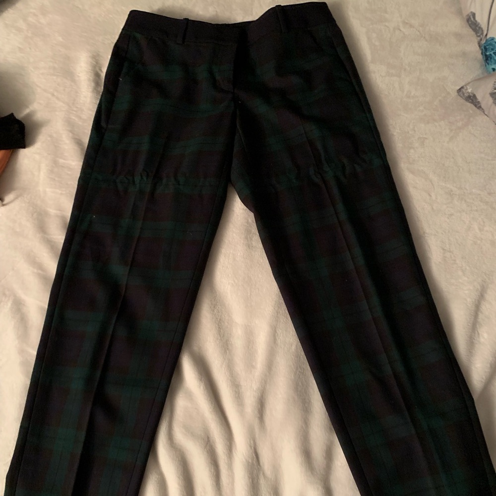 Loft Plaid Marisa Ankle Pants Size 2